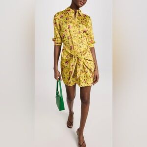 CINQ A SEPT
Floral Mini Shirt Dress